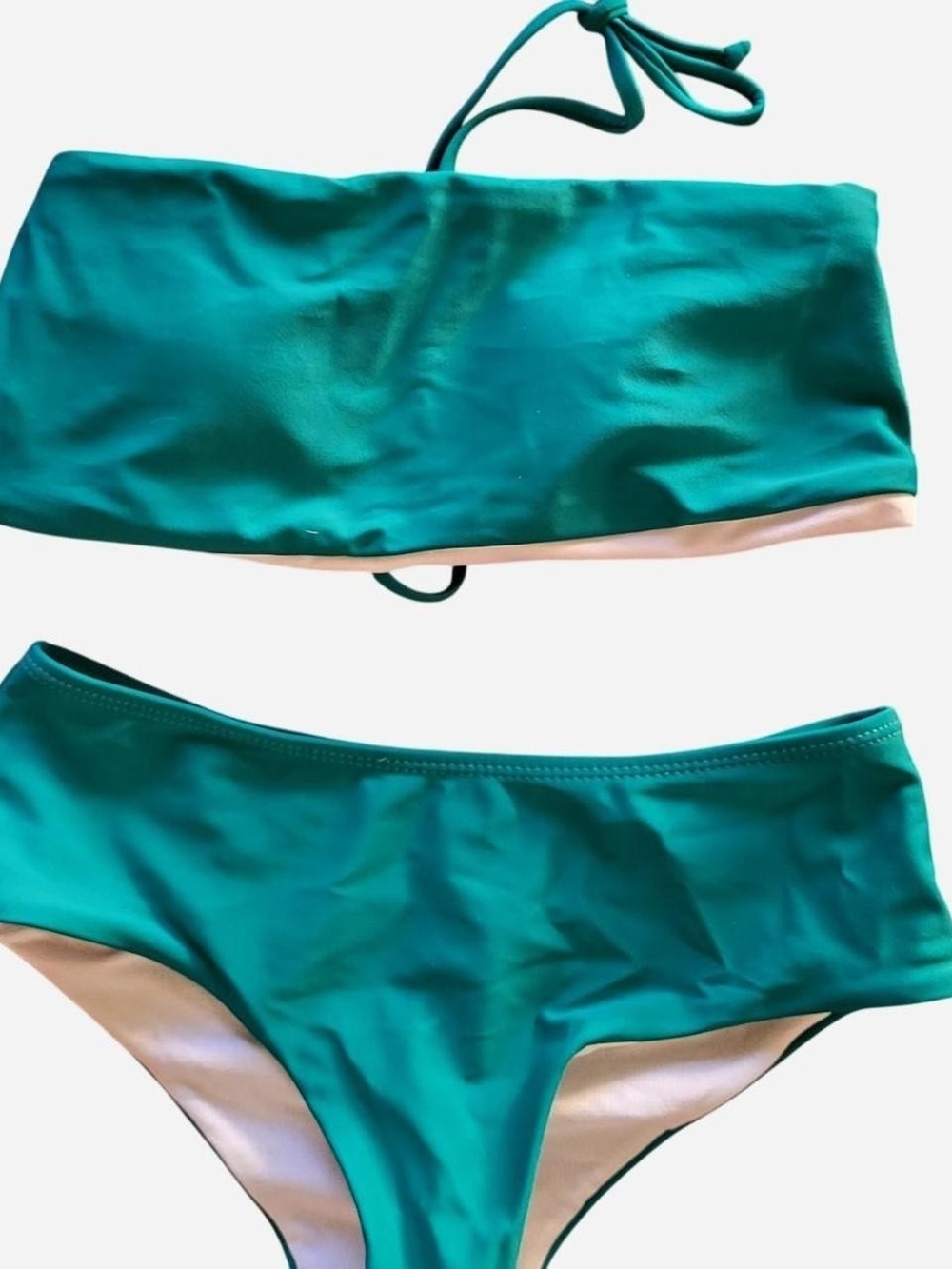 SHEIN Teal 🌺 Bandeau Two-Piece Bikini Set